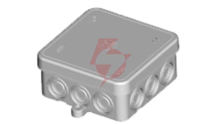 Puszka n/t szara 75x75x35 mm IP55 bezhalogenowa EC411C3