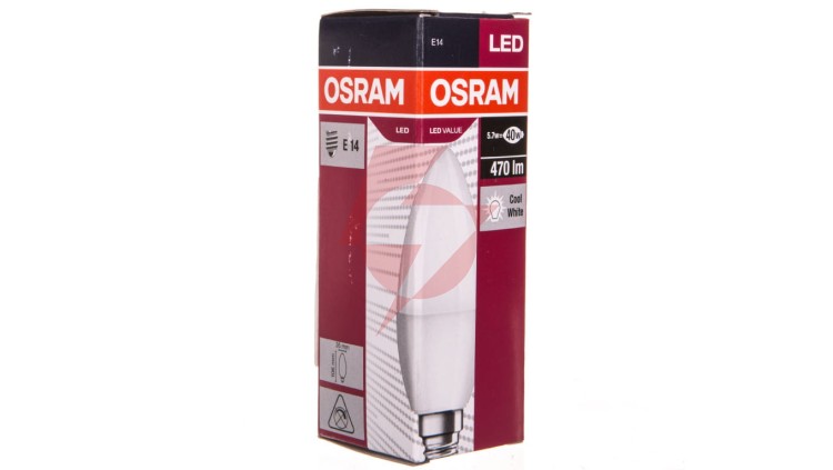 Żarówka LED VALUE CLASSIC B 40 E14 4,9W 470lm 6500K 865 FR non-dim 4052899971066