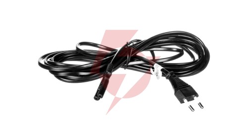 Kabel zasilający EURO (radiowy) CEE 7/16 - IEC 320 C7 5m 95039