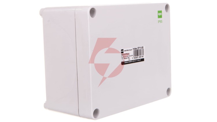 INDUSTRIAL Puszka hermetyczna n/t 170x135x85mm IP65 szara 2711-00