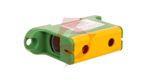 Blok rozdzielczy-odgałęźny 1-polowy AL/CU 16-95mm2 żółto-zielony montaż płaski i na szynę TH WLZ35P/95/z 48.597