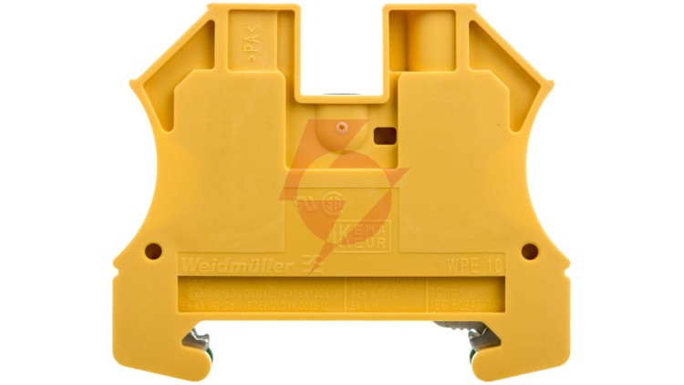 Złączka szynowa ochronna 2-przewodowa 10mm2 żółto-zielona ATEX WPE 10 1010300000