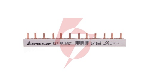 Szyna prądowa typu PIN 3P 16mm2 100A 12 pinów IZS16/3F/12 45.262