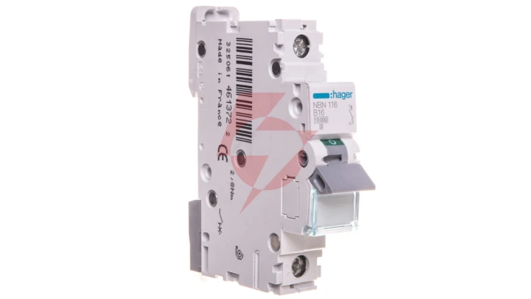 Wyłącznik nadprądowy 1P B 16A 10kA AC NBN116