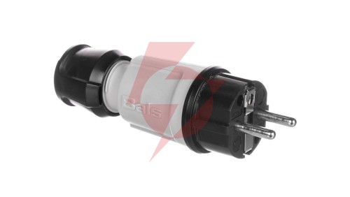 Wtyczka przenośna Uni-Schuko 16A 230V IP44 szara Multi-Grip 7371