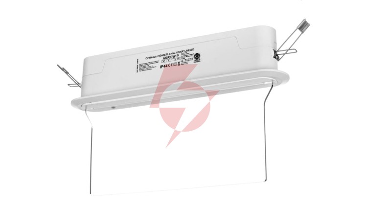 Oprawa awaryjna ARROW P LED 1W 1h dwuzadaniowa + PU31 PU41 biała ARP/1W/C/1/SA/X/WH