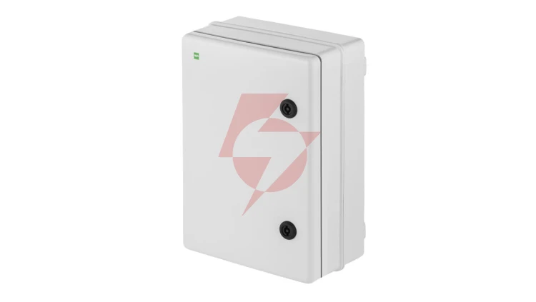 INDUSTRIAL Szafka rozdzielcza hermetyczna SR1 z płytą montażową 252x352x142mm 400V IP65 szara RAL7035 2753-00