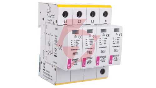 Ogranicznik przepięć typ T2 (C) ETITEC C T2 275/20 4+0 do instalacji mieszkaniowych TN-S 002440395