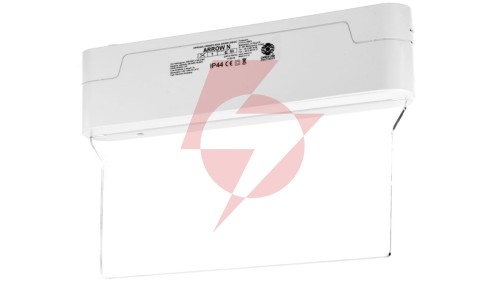 Oprawa awaryjna ARROW N LED 1W 1h dwuzadaniowa + PU31 PU41 biała ARN/1W/C/1/SA/X/WH