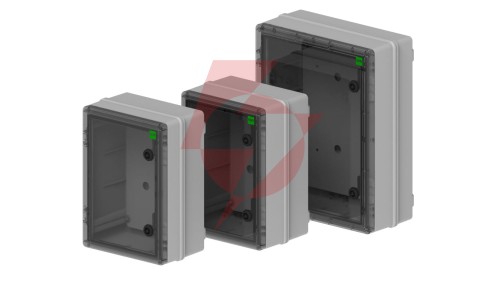 INDUSTRIAL Szafka rozdzielcza hermetyczna SR1 252x352x142mm 400V IP65 transparentna 2753-01
