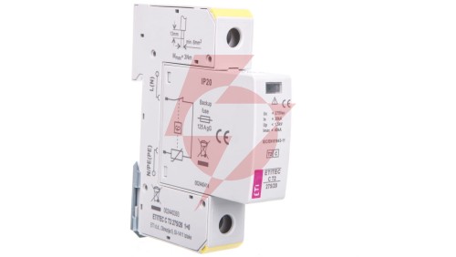 Ogranicznik przepięć typ T2 (C) ETITEC C T2 275/20 1+0 do instalacji mieszkaniowych 002440393