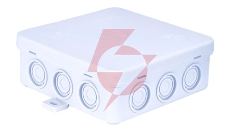 Puszka n/t hermetyczna z dławicą zintegrowaną 100x100x39mm IP54 biała N7 83007006