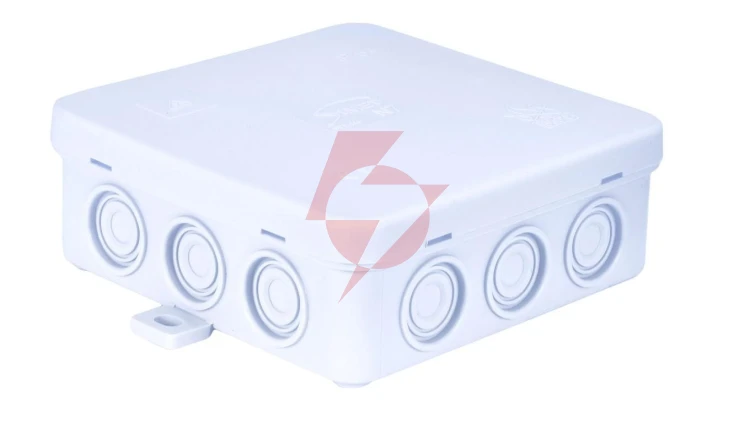 Puszka n/t hermetyczna z dławicą zintegrowaną 100x100x39mm IP54 biała N7 83007006