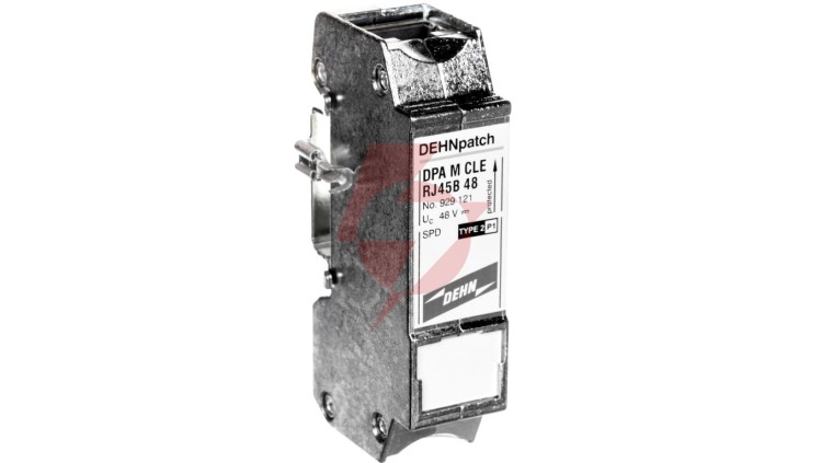 Ogranicznik przepięć DEHNpatch CLE, adapter gniazdo RJ45/gniazdo RJ45, do sieci LAN 1Gb, ATM, FDDI, CDDI 929121
