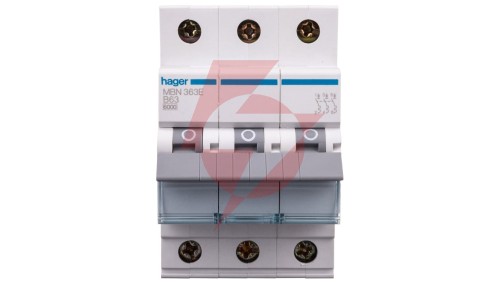 Wyłącznik nadprądowy 3P B 63A 6kA AC MBN363E