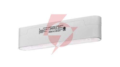 Oprawa awaryjna ARROW N ECO LED 3x1W (optyka do przestrzeni otwartych) 1h jednozadaniowa ARNO/3x1W/E/1/SE/X/WT