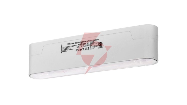 Oprawa awaryjna ARROW N ECO LED 3x1W (optyka do przestrzeni otwartych) 1h jednozadaniowa ARNO/3x1W/E/1/SE/X/WT