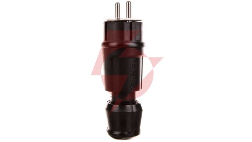 Wtyczka przenośna Uni-Schuko 16A 230V IP44 czarna Multi-Grip 7372