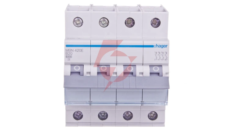 Wyłącznik nadprądowy 4P B 20A 6kA AC MBN420E