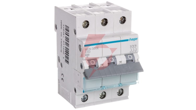 Wyłącznik nadprądowy 3P C 50A 6kA AC MCN350E