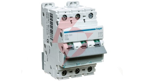 Wyłącznik nadprądowy 3P D 20A 10kA AC NDN320