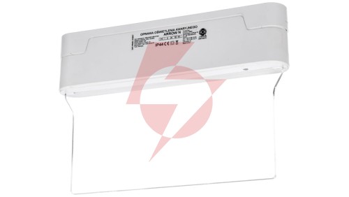 Oprawa awaryjna ARROW N LED 1W 1h jednozadaniowa AT + PU31 PU41 biała ARN/1W/E/1/SE/AT/WH
