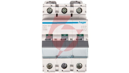 Wyłącznik nadprądowy 3P D 63A 10kA AC NDN363