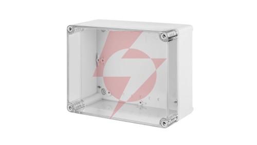 INDUSTRIAL Puszka hermetyczna n/t 220x170x107mm IP65 szara, pokrywa transparentna 2717-01