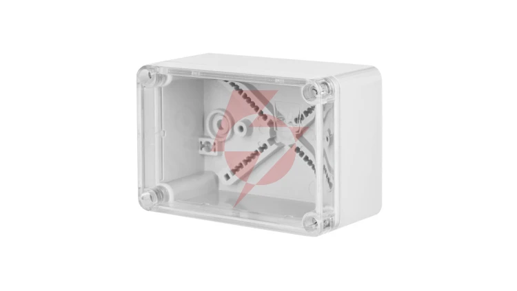 INDUSTRIAL Puszka hermetyczna n/t 170x105x82mm IP65 szara, pokrywa transparentna 2707-01