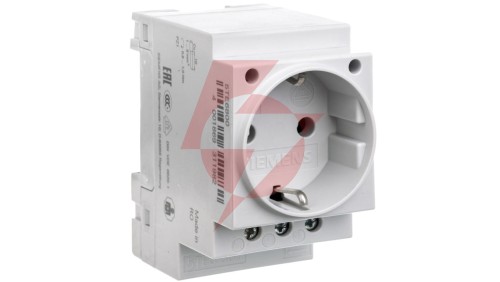 Gniazdo modułowe 2P+Z 16A 230V Schuko na szynę 5TE6800