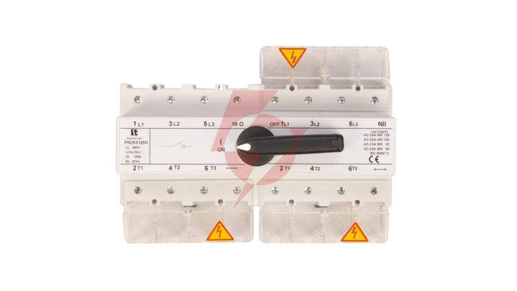 Przełącznik sieć-agregat 125A 3P+N (biegun N nierozłączalny) PRZK-3125NW02
