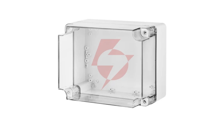 INDUSTRIAL Puszka hermetyczna n/t 340x270x165mm IP65 szara, pokrywa transparentna 2726-01