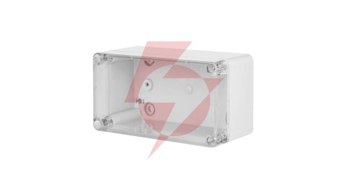 INDUSTRIAL Puszka hermetyczna n/t 170x135x241mm IP65 szara, pokrywa transparentna 2710-01