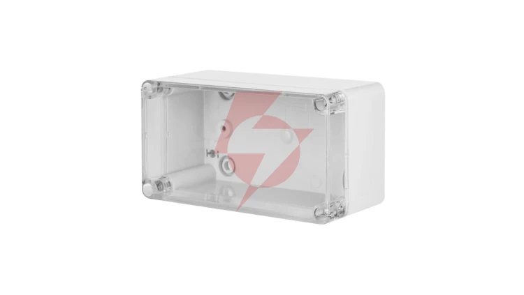INDUSTRIAL Puszka hermetyczna n/t 170x135x241mm IP65 szara, pokrywa transparentna 2710-01