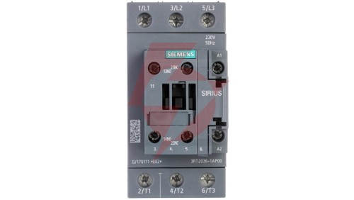 Stycznik mocy 51A 3P 22kW 230V AC 1Z+1R S2 3RT2036-1AP00