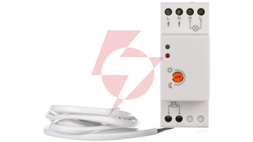 Czujnik zmierzchowy CZ-1, max 4800W, AC220-240V, 50/60Hz, prąd znamionowy 20A, IP65, współpracuje z