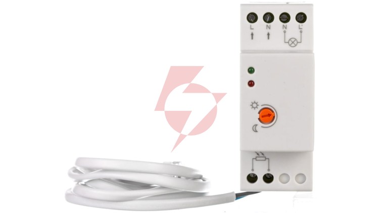 Czujnik zmierzchowy CZ-1, max 4800W, AC220-240V, 50/60Hz, prąd znamionowy 20A, IP65, współpracuje z