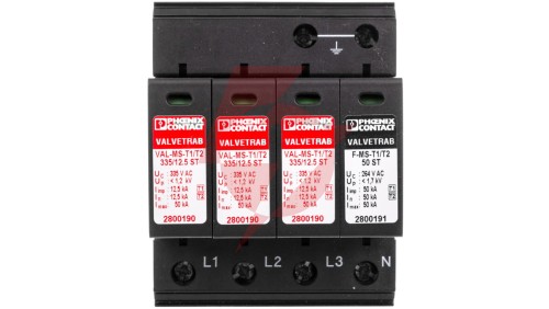 Ogranicznik przepięć Typ VAL-MS-T1/T2 335/12.5/3 plus 1 2800184