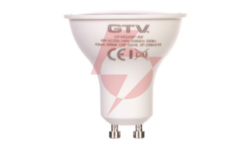Żarówka LED GU10 4W 300lm 3000K AC180-250V 120st. LD-NGU10P-4W