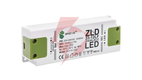 Zasilacz LED 12V DC 33W ZLD 33-12LF 2,75A 19712-9026