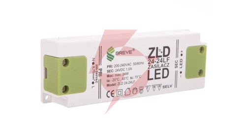 Zasilacz LED 24V DC 24W ZLD 24-24LF 1,0A 19724-9016