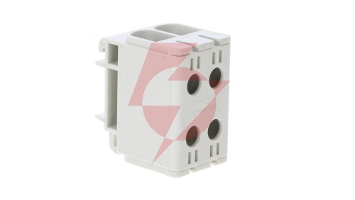 Blok rozdzielczy-odgałęźny 2x1-biegun AL/CU 2,5-50mm2 szary montaż płaski i na szynę TH WLZ35/2x50/s 48.251