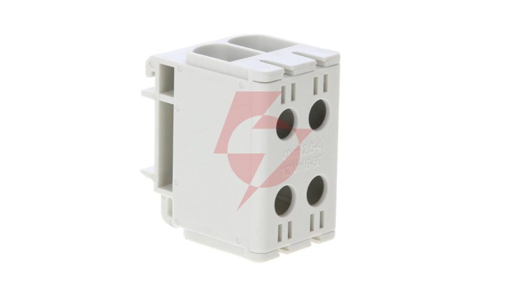 Blok rozdzielczy-odgałęźny 2x1-biegun AL/CU 2,5-50mm2 szary montaż płaski i na szynę TH WLZ35/2x50/s 48.251