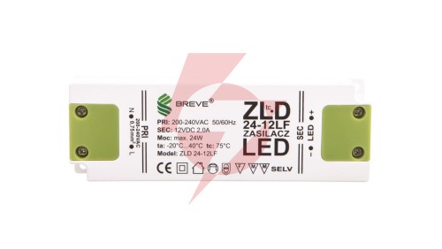 Zasilacz LED 12V DC 24W ZLD 24-12LF 2,0A 19712-9024