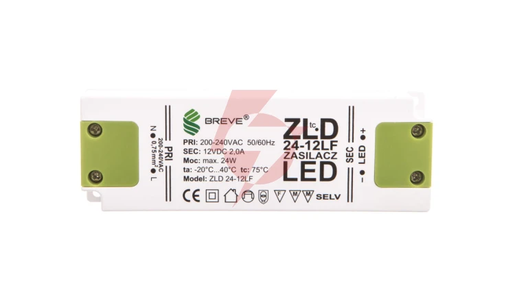 Zasilacz LED 12V DC 24W ZLD 24-12LF 2,0A 19712-9024