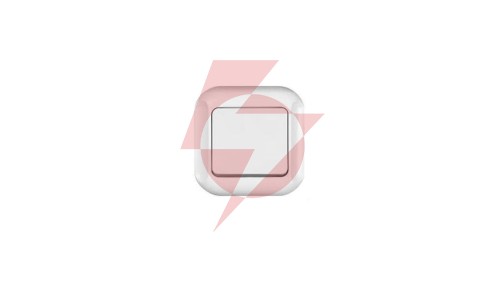 TOPAZ-BIS Przycisk zwierny /dzwonek/ biały WP-7Tb