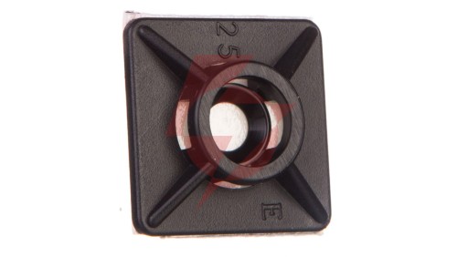 Podstawa przylepna 3,6mm 19x19mm klej czarna BMN0901E /100szt./