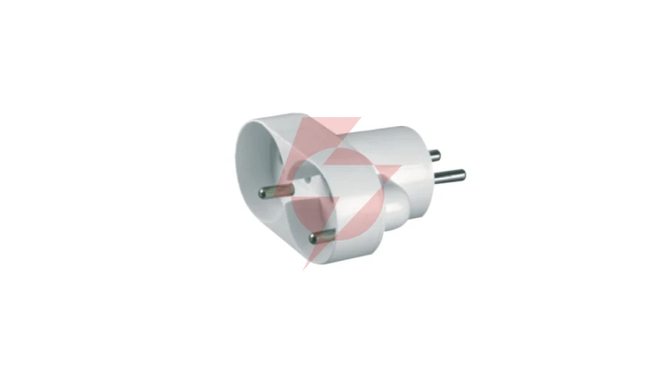 Rozgałeźnik wtyczkowy 2x2P+Z biały R-270