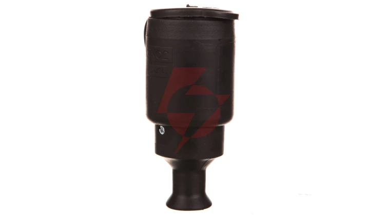 Gniazdo przenośne b/u 16A 250V IP44 czarne GN-H1