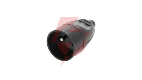 Gniazdo przenośne z/u 16A 2P+Z 250V czarne GN-171